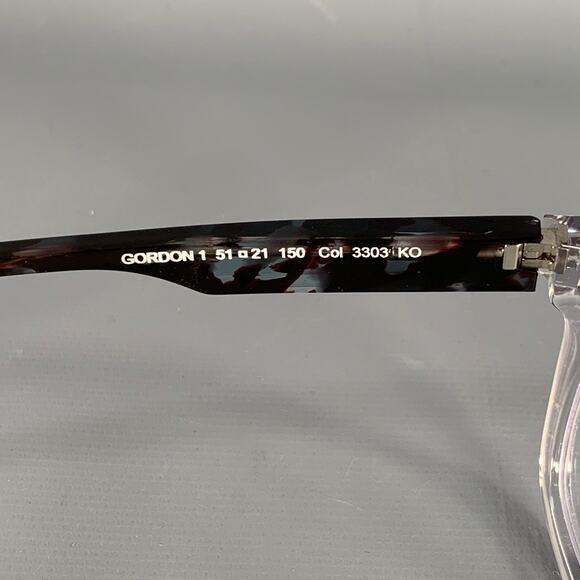 FACE A FACE Gordon 1 Grey Clear Marbled Acetate Eyewear - Picture 5 of 6